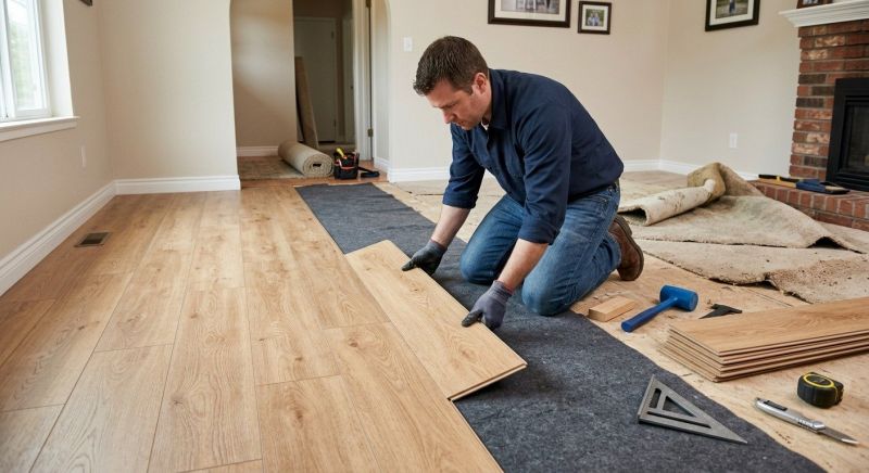 Laminate Floor Remodeling in Richmond, VA