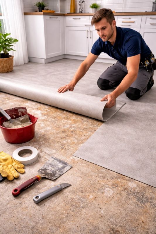 Linoleum Floor Installation in Amelia County, VA