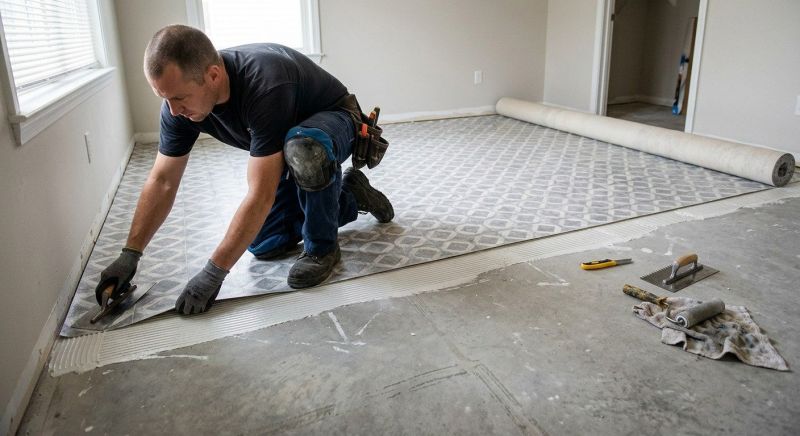 Sheet Linoleum Installation in Richmond, VA