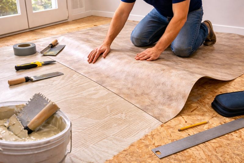 Sheet Vinyl Installation in Goochland County, VA